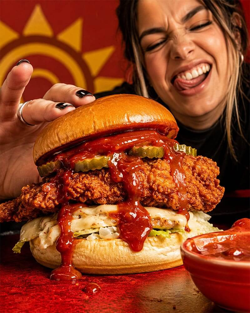 Sandwich con Spicy Ketchup Kansas